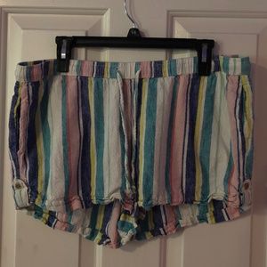 SO Kohl's Summer Shorts Multicolor Stripes